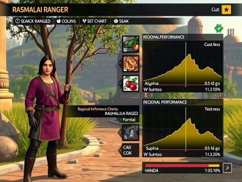 Rasmalai Ranger character customization and progression interface